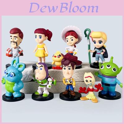 Conjunto de Figuras de Ação em PVC Toy Story Com Personagens Colecionáveis Para Crianças e Colecionadores