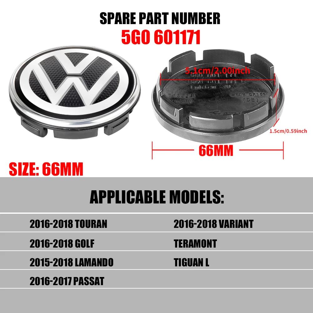 For VW Volkswagen Jetta MK5 Golf 4pcs 56/65/66mm Car Wheel Center Cap Hubs Covers Huncaps Accessory For Volkswagen VW GTI Golf J
