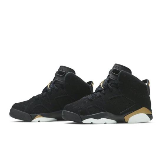 Детские кроссовки Air Jordan 6 Retro SE PS Defining Moments 2020 CT4965-007 EU 11C золотой металлик/чёрный