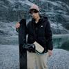 Men's New Balance Down Jackets Unisex Black Detachable Hood Moderate