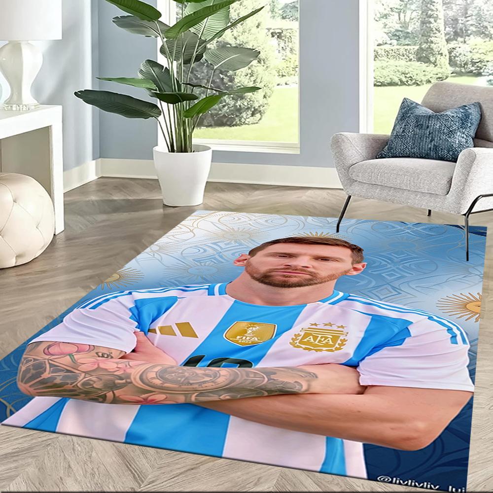Messi 496 Floor Mat Suitable for Decorate Room Study Room Entryway Outdoor Antislip Carpet Anime Office Decor Spiritual Gift