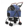 Three-in-one foldable pet cat and dog cart detachable pet cage sunshade canopy small and lightweight foldable teddy bear style