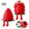 Paper Clip Holder for Desk 3D Printed Articulated Strawberry Storage Box, Cute Figurine with Kawaii Room Decor Accessories Movable Limbs, Mini Trinket