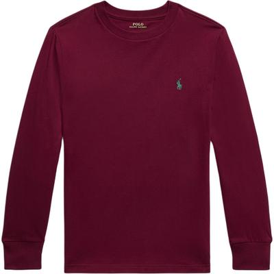 Polo T-Shirt FW25 Cotton Plain Knit Crew Neck Long Sleeve Kids Tops 323854677-103