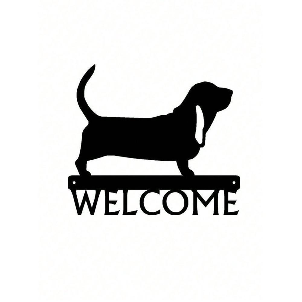 Metal Dog Head Wall Hook Key Holder, 1-Piece Coat Rack Entryway