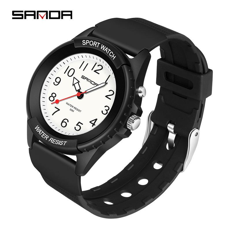Sanda Retro Luminous Quartz Watches for Men & Women - Fashionable Sports & Outdoor Waterproof Watches
