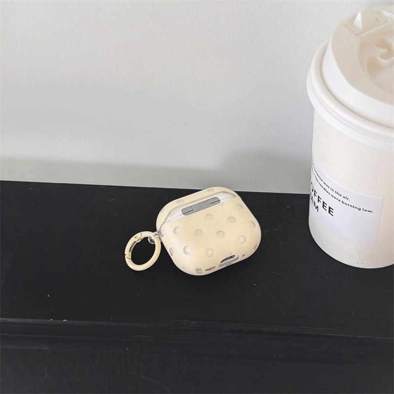 Off-white hollow polka dot airpodsPro1 earphone case for Apple 1/1/1/1st generation wireless bluetooth case