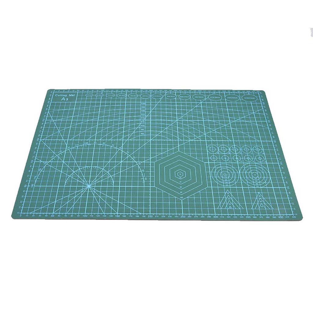 Grid Lines PVC Cutting Mat Self Healing Paper Leather Fabric Cutting Board(Blue)