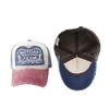 MOTO color-blocked baseball caps for women, American vintage distressed baseball caps, men's large head circumference, deepened hip-hop caps