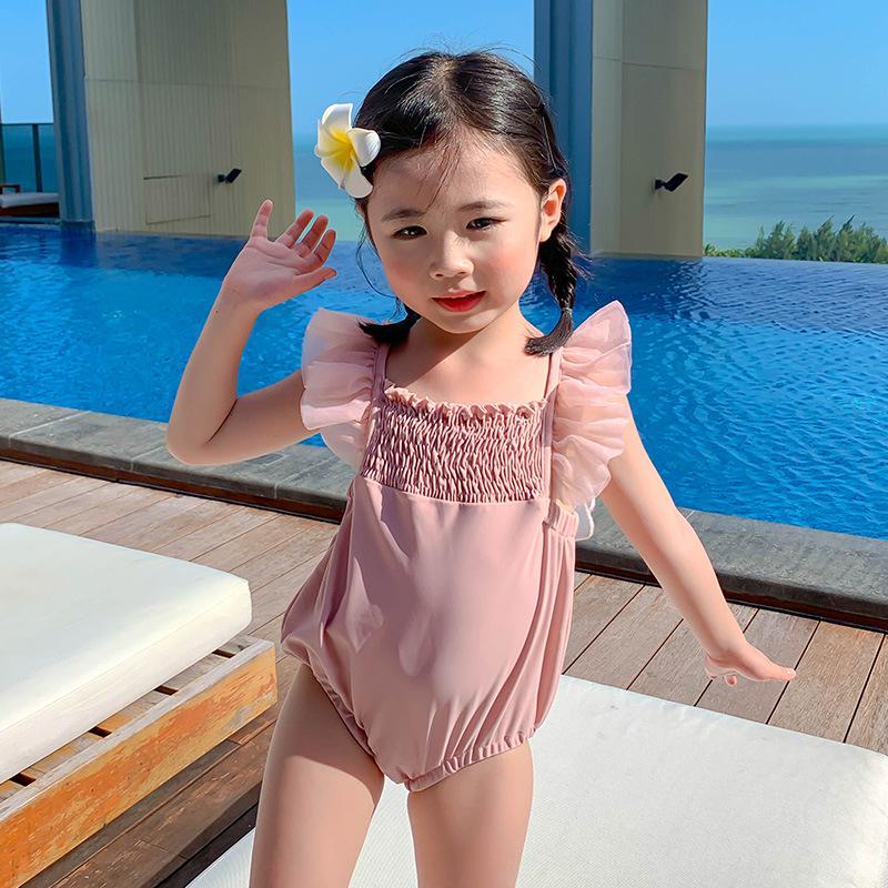 

Корейская принцесса тюлевая юбка слитный купальник для девочек и малышей 110 (Height ~100cm)