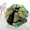 1pc Cat Garden Automatic Open/close Umbrella, 8-Rib Sturdy Structure, Portable Travel Umbrella, Parties, Everyday Use, Outdoor Accessory, Ar