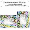 8x10 Picture Frame Tie Dye Rainbow Swirl Photo Frame for Wall and Tabletop Display Wooden Photo Picture Frame Home Decor