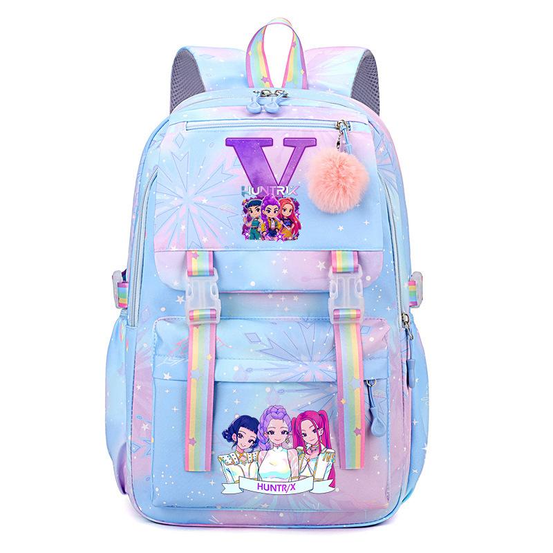 Kpop Demonunter Kids Backpack College Wind Large Capacity Student School Bag