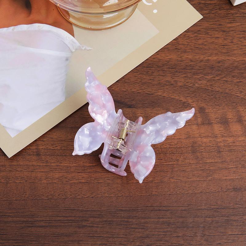 Wysokiej Jakości Damskie Acetatowe Kolorowe Motylkowe Klamry Eleganckie Ozdobne Wsuwki Długo Trzymająca Opaska Akcesoria do Włosów