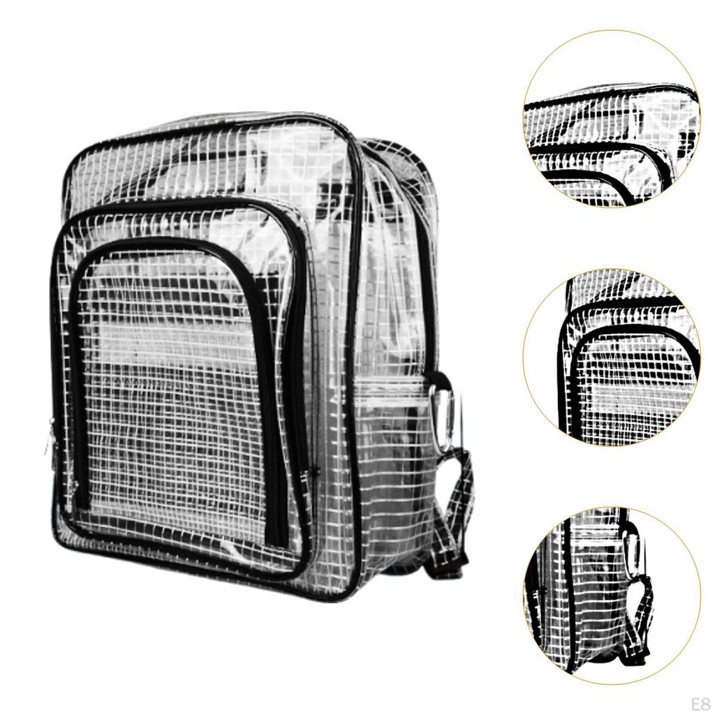 Cleanroom Tool Bag Backpack Plumber Portable Workplace Adjustable Strap Working PVC Shoulder