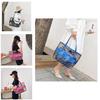 Stylish Pvc Transparent Jelly Beach Bag Waterproof Shoulder Bag In Rose Red Blue Gold Brown