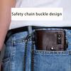 Genuine Leather Men's Wallet Large Capacity RFID Blocking Wallet Casual Retro Multifunctional Card Bag With Anti-Lost Chain