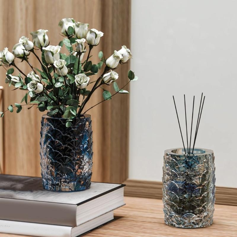 Silicone Mold For Resin Flower Pot 3D Petal Design Jewelry Container Making DIY Home Decoration Garden Planter