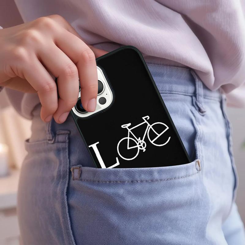 Liebe Fahrrad Fahrrad Handyhülle Für iPhone 17 Air 15 16e 14 13 Pro Max Hülle 12 11 Pro Max PLUS Cover