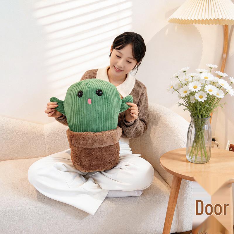 Cactus Plush Toy - Potted Plant Cloth Doll for Desktop Decoration and Birthday Gift for Women