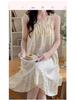 2026 Summer Women's Cartoon Padded Strappy Loose Nightgown Dress Pajamas - Sweet Outdoor Style