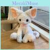 Adorable 40cm Devon Rex Cat Plush Toy Soft White Cat Stuffed Animal Gift For Kids