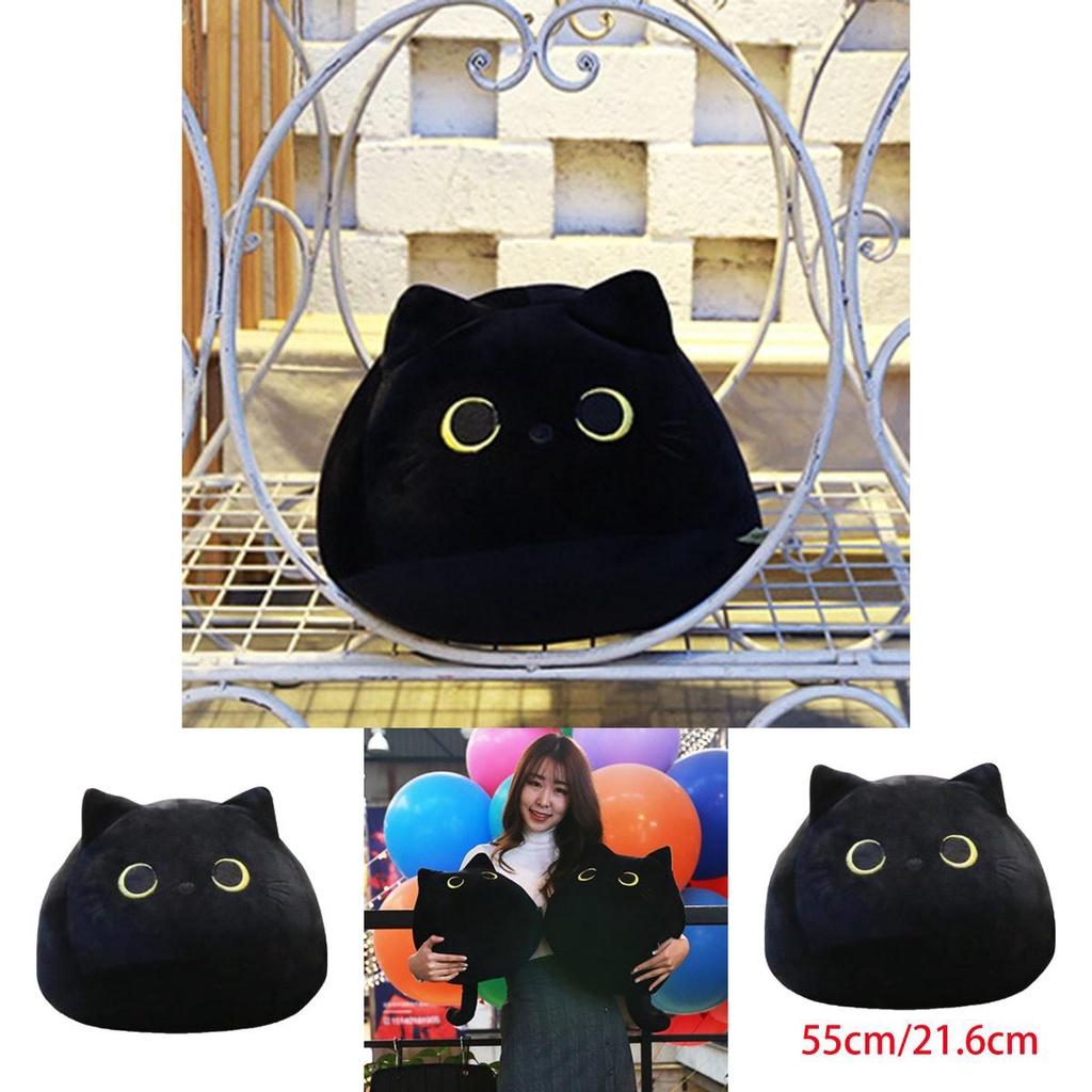 Adorable Black Cat Shaped Plush Toy Soft Stuffed Doll For Cozy Comfort And Play