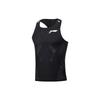 Li Ning Running Series Solid Color Logo Round Neck Sleeveless Sports Running Vest Men Tops AAYU005-1