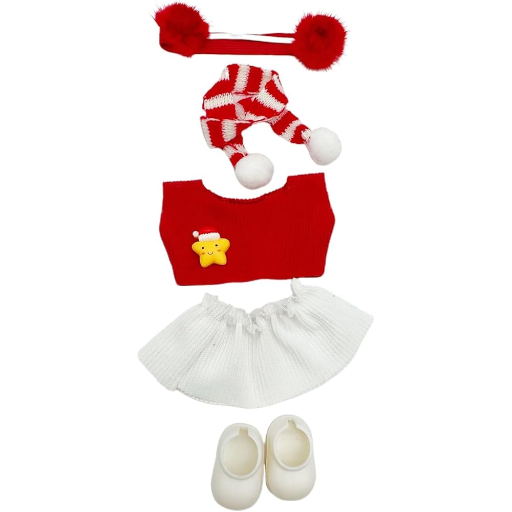 Cimoon Doll Clothes 15cm/17cm Cute Costume Outfit Accessories for Plush Toys and Dolls