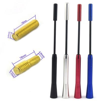 Antena Universal de Mastro Chicote para Teto de Carro 17CM Rádio Estéreo FM/AM Metal Recebimento de Sinal Antena Amplificada Automóvel Antenas Curtas