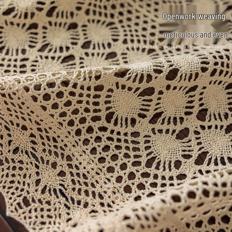 Francouzský Retro Běhoun na Jídelní Stůl/Ubrus pro Konferenční a Příruční Stolky - Špičková Domácí Dekorace Dlouhý Kryt