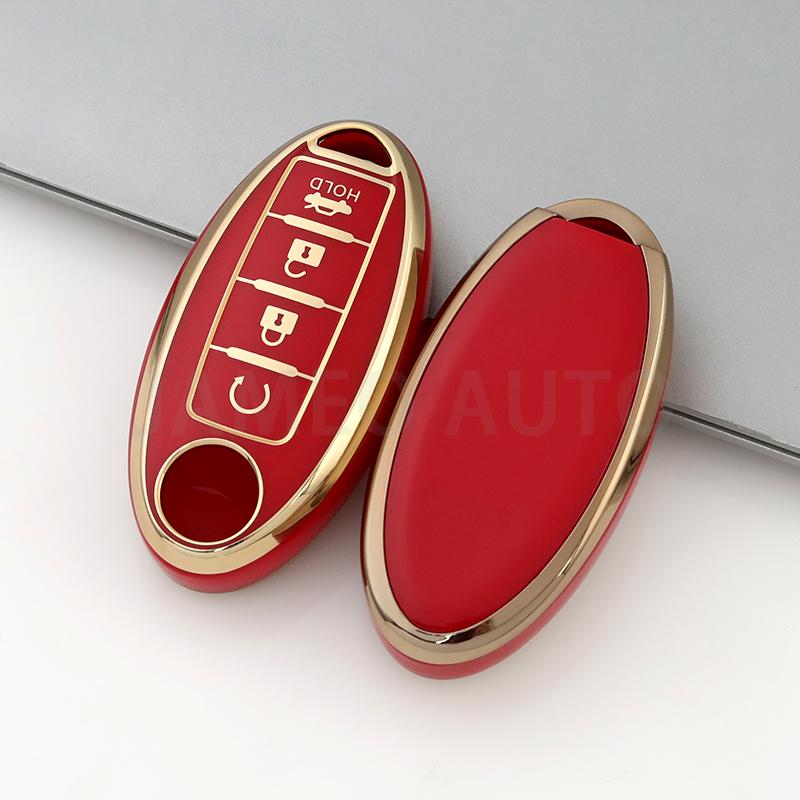 Anti-Scratch TPU Car Key Case For Nissan Sentra Leaf Rogue Sunny Versa Patrol X-Trail Qashqai GT-R Kicks Key Cover for Infiniti
