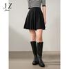Same Style JZ Minimalist College Wind Pressure Pleated Skirt Waist Skirt for Women In the Mall, 2024 Autumn New Item