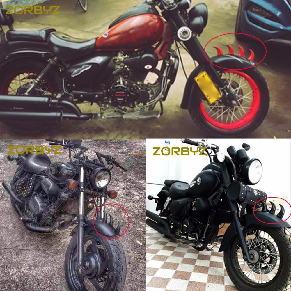 ZORBYZ Chromované Přední Blatníkové Rohy Dekorace Pro Harley Honda Ymaha suzuki Kawasaki Motocykl