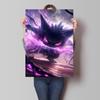 Canvas Artwork Painting Pokemon Gengar Poster Hd Prints Cartoon Character Picture Classic Modern Home Living Room Wall Decor