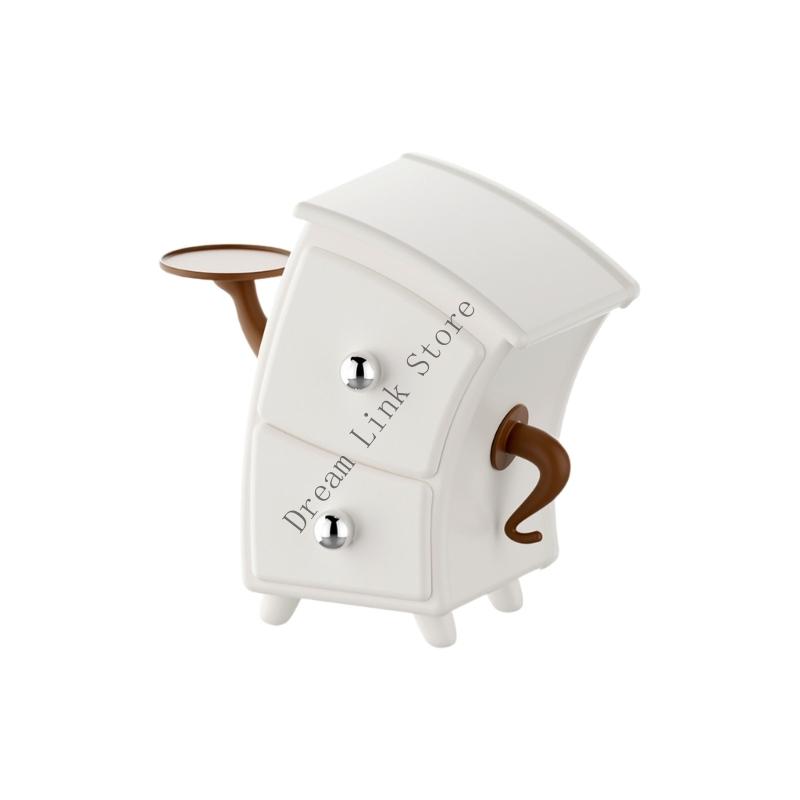 Q1FD Amusing Bent Storage Box Smooth Surface Easy Clean Home Office Decoration Accessory белый 4460₽