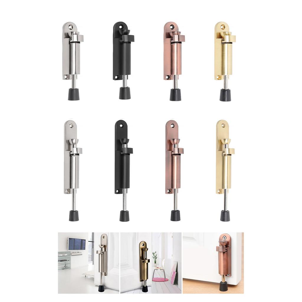No Drill Stainless Steel Foot Pedal Door Stoppers Suitable for Easy Operation Safety Families Businesses Home Office Use