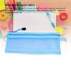 10pcs Blue/Pink/Black/White/Grey Mesh Zipper Pouch Double Layer File Pouch for A6 Paper  Home