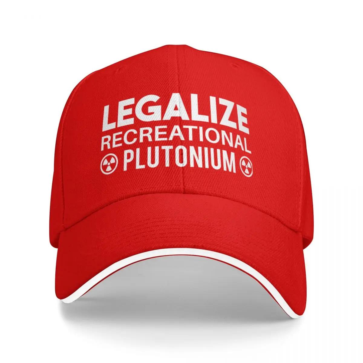 Legalize Recreational Plutonium Back To The Future White Baseball Caps Peaked Unisex Hats One Size