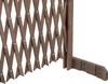 Takasho WSR-1212B Extendable Lattice Fence with Stand, 120x120cm, Brown, Wooden, Adjustable Legs, Stylish Trellis