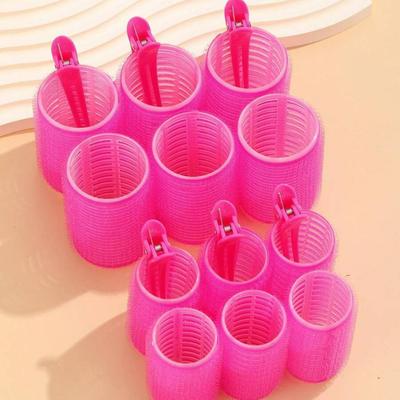 18pcs/Set Large Size Hair Rollers With Clips, Self-Gripping Curler Suitable For Hair And Bangs, DIY Hair Curling Tool Hair Rollers