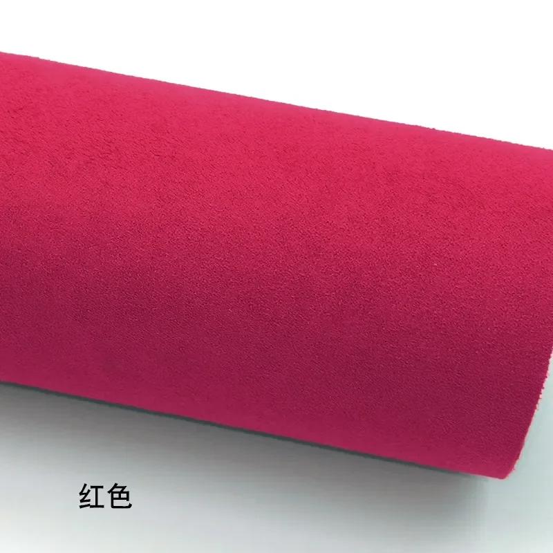 Self-adhesive Suede Fabric Thickened Elastic By Half A Meter for Car Decoration Gift Box Package Diy Sewing Cloth Wearable Black