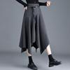 Autumn/Winter 2025 High-Waisted Wool Midi Skirt: Fashionable & Elegant Women's Wear