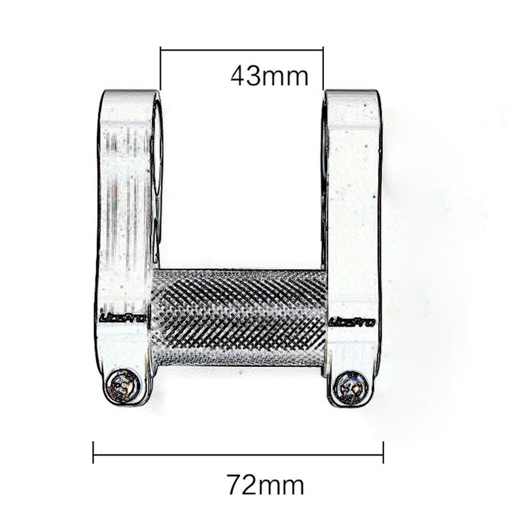 SENQI BMX Short Reach Lightweight Aluminum Alloy Adjustable Handlebar Stem for Folding Stem, Bicycles, 25.4mm (Red)