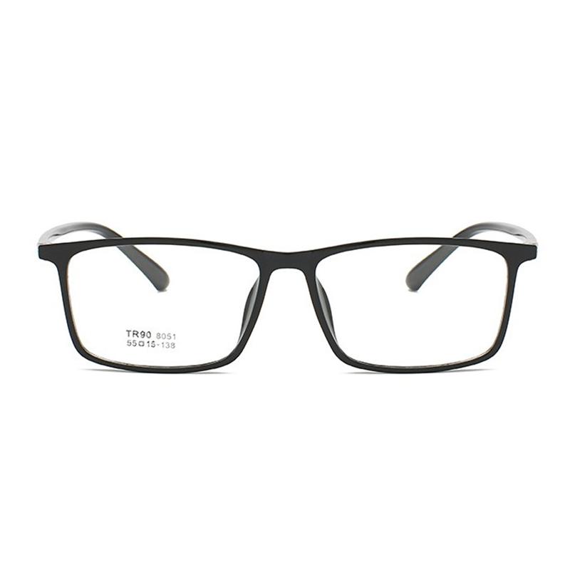 Square Minus Prescription Eyeglasses Women Men Vintage TR90 Big Frame Optical Myopia Glasses 0 To -6 0