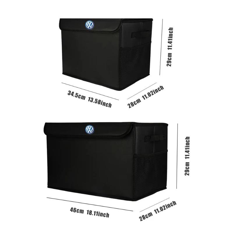 Hub Caps Large Capacity Car Rear Trunk Foldable Storage Box Organizer For Volkswagen VW GTI GTD Golf Polo Passat Tiguan R RLine EA1