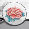 Handmade Peony Embroidery Patch Big Size Flower Patch Decorative Applique  for Cheongsam Dress DIY
