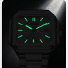 Luxury Square Male Watch Waterproof Luminous Date Quartz Watches For Men Stainless Steel Fashion Men's Clock