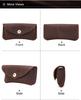Retro Crazy Horse Genuine Cowhide Leather Flip-top Glasses Case