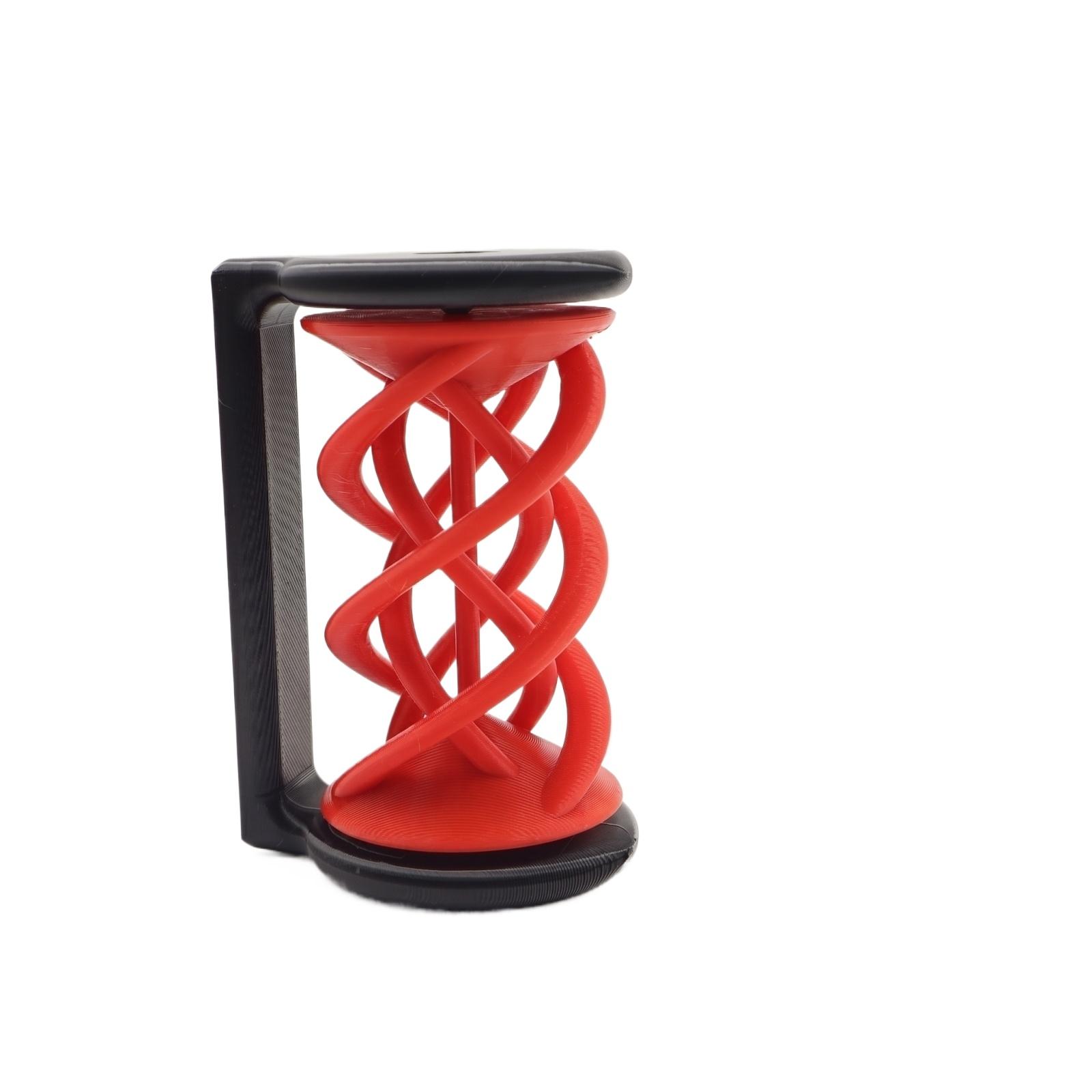 

3D Printed Movable Personalized Decorative Ornament Stress-Relieving Spiral One Size красный